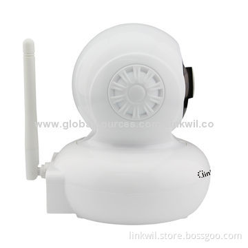 Network Camera with 1,280 x 720 Pixels, Pan/Tilt, Night Vision, Micro SD Card and 2-way Audio